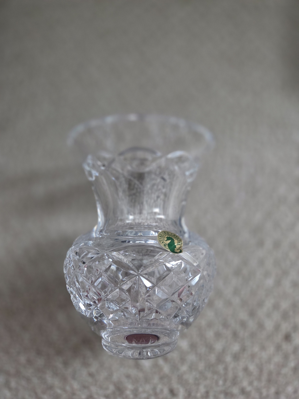 Waterford Clear Crystal Cut Glass Decorative Vase - Clear